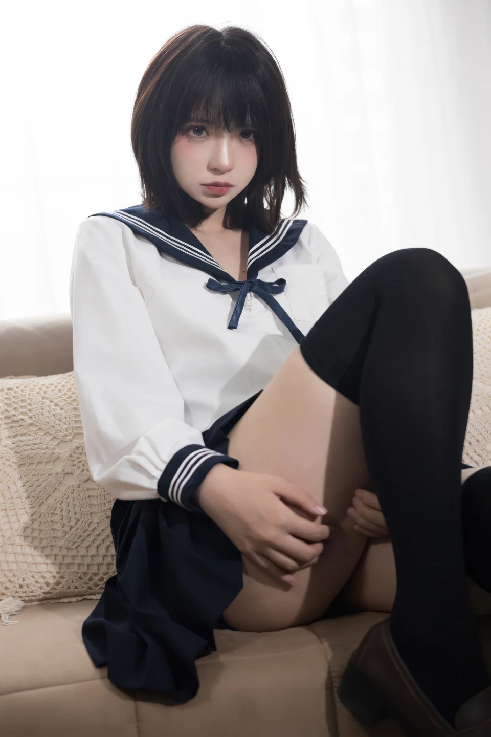 疯猫ss - No.161 致郁JK [40P-284MB] tg@simisebaisi 【丝足阁】39.webp